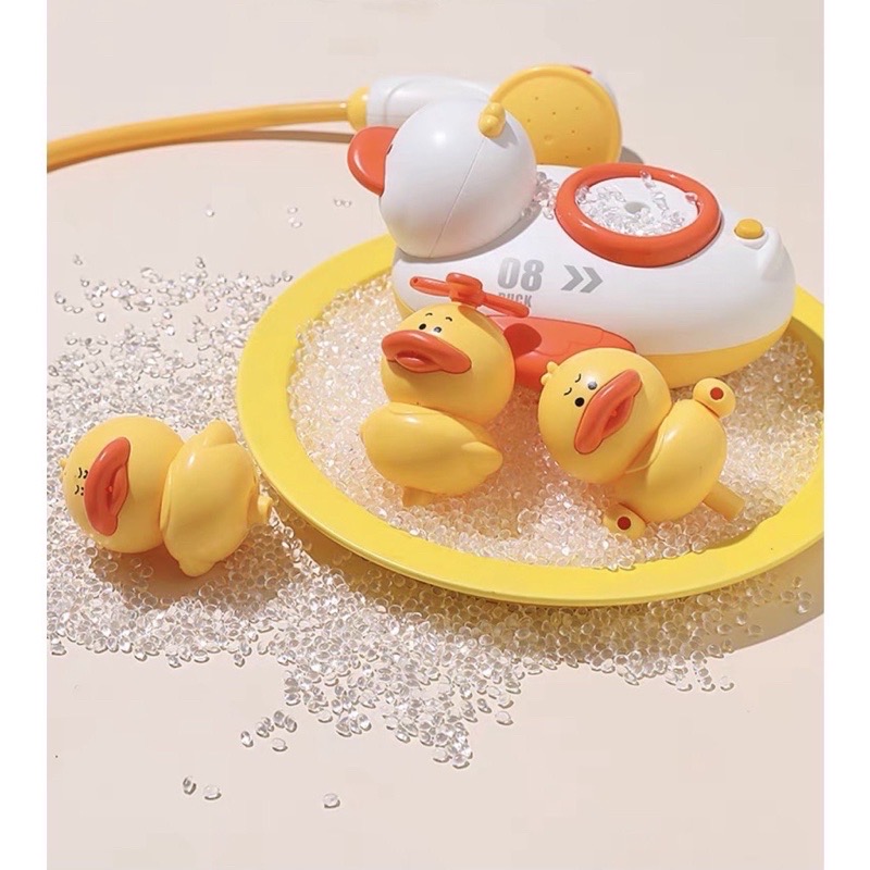 Bộ Đồ chơi nhà tắm Vịt phun nước, Đồ chơi nhà tắm cho bé hình chú vịt ngỗ nghĩnh
