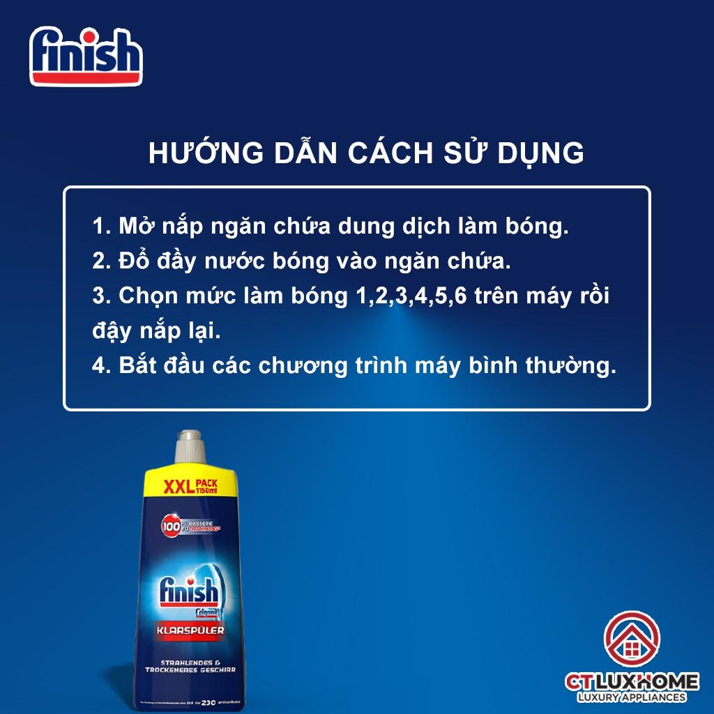 Nước làm bóng Finish 1150ml chính hãng dùng cho máy rửa bát 