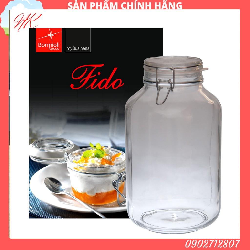 Hũ thủy tinh nắp cài Fido 5000ml - HÀNG CHÍNH HÃNG