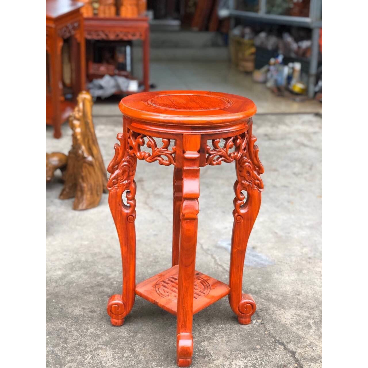 Đôn rồng gỗ hương hàng đẹp chất lượng cao