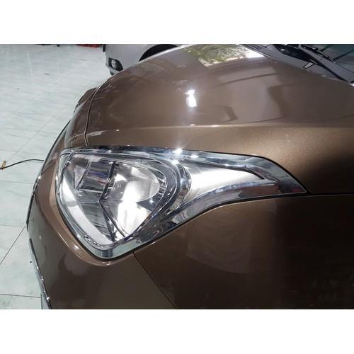 Ốp Viền Đèn Pha Hậu DÀNH CHO Xe Grand I10 hatback 2014 -2020 mạ Crom cao cấp