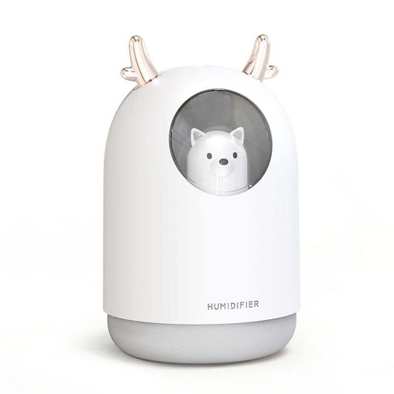 Máy Tạo Độ Ẩm Không Khí Ô Tô Umidificador Siêu Im Lặng Difusor Cổng Usb Humidificador Phụ Kiện Ô Tô Đèn LED Ban Đêm Đèn Máy Lọc Không Khí