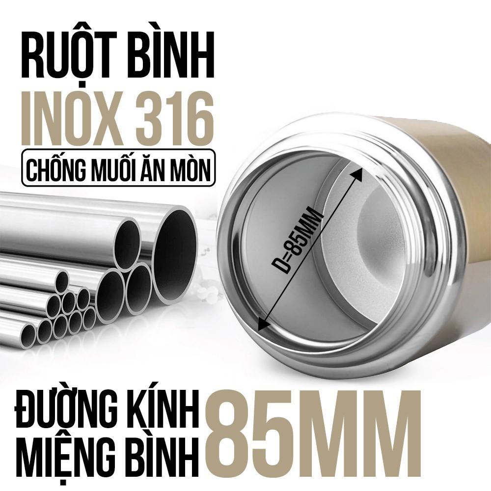 Bình Ủ Cháo Giữ Nhiệt Nhật Bản Tiện Dụng 1000ml - Giao Mẫu Ngẫu Nhiên