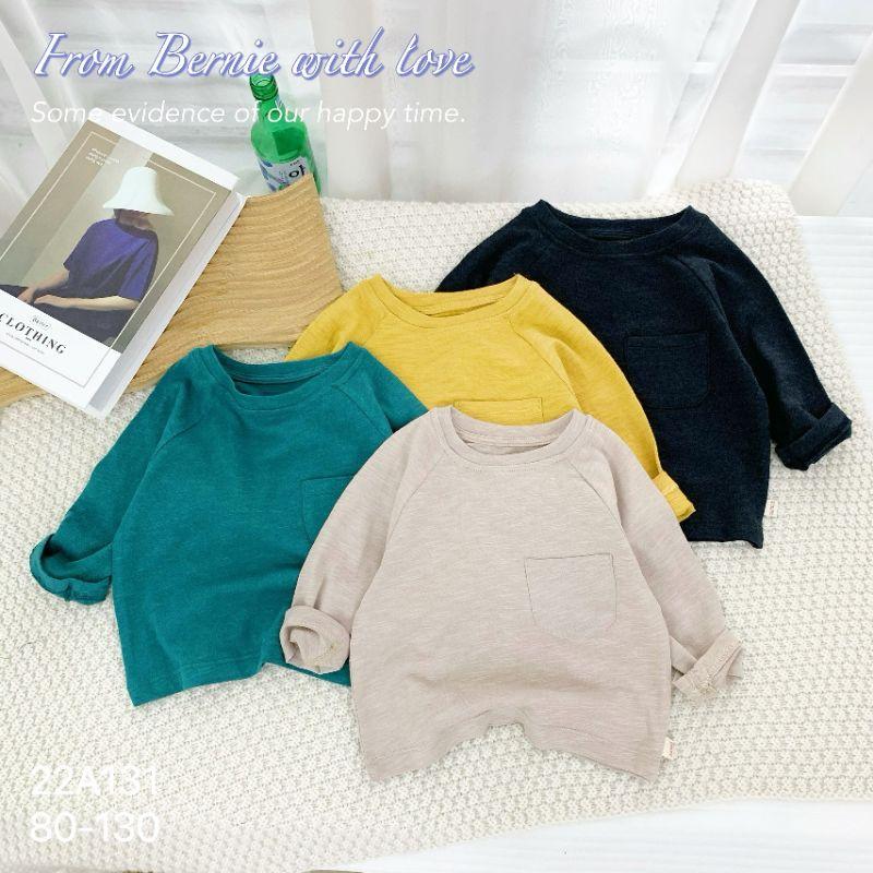 Áo phông dài tay cho bé , cotton xước mềm mại