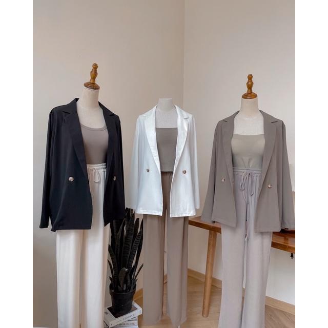 Áo khoác blazer vest nữ cổ gập 72a38 by germe