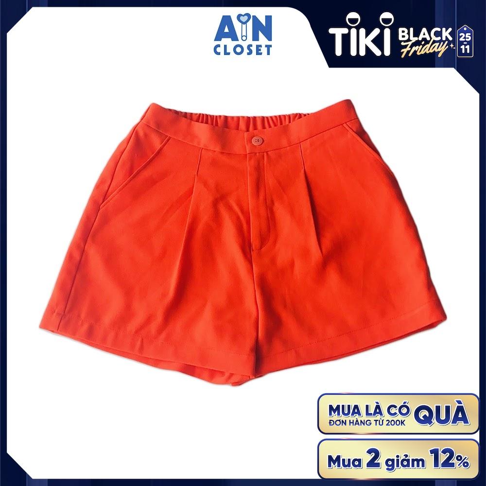 Quần đùi mẹ Cam carrot trơn chéo Hàn - AICDBGZNWCAH - AIN Closet