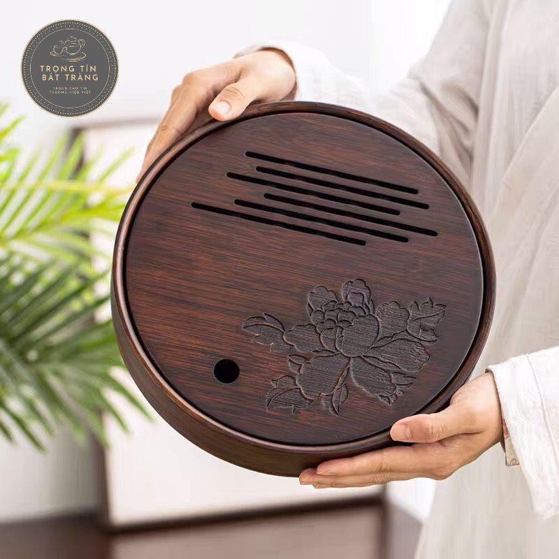Khay Trà Tre Cao Cấp Tròn KT 19
