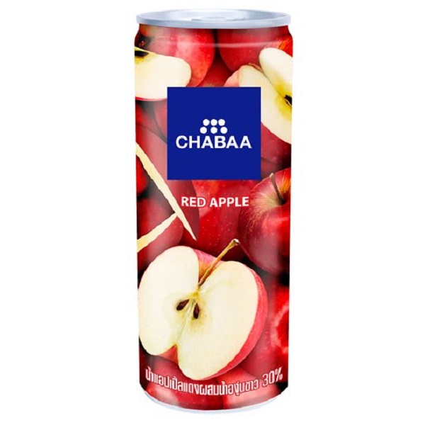 Nước chabaa táo 230ml - Thùng 24 lon