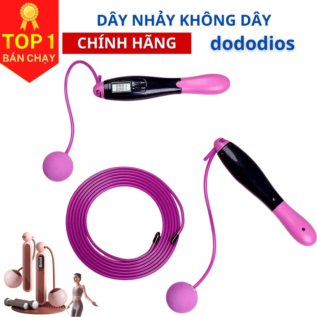 Dây nhảy không dây đếm số dododios đo Calo thể dục giảm cân tại nhà có tạ sắt và dây lõi thép