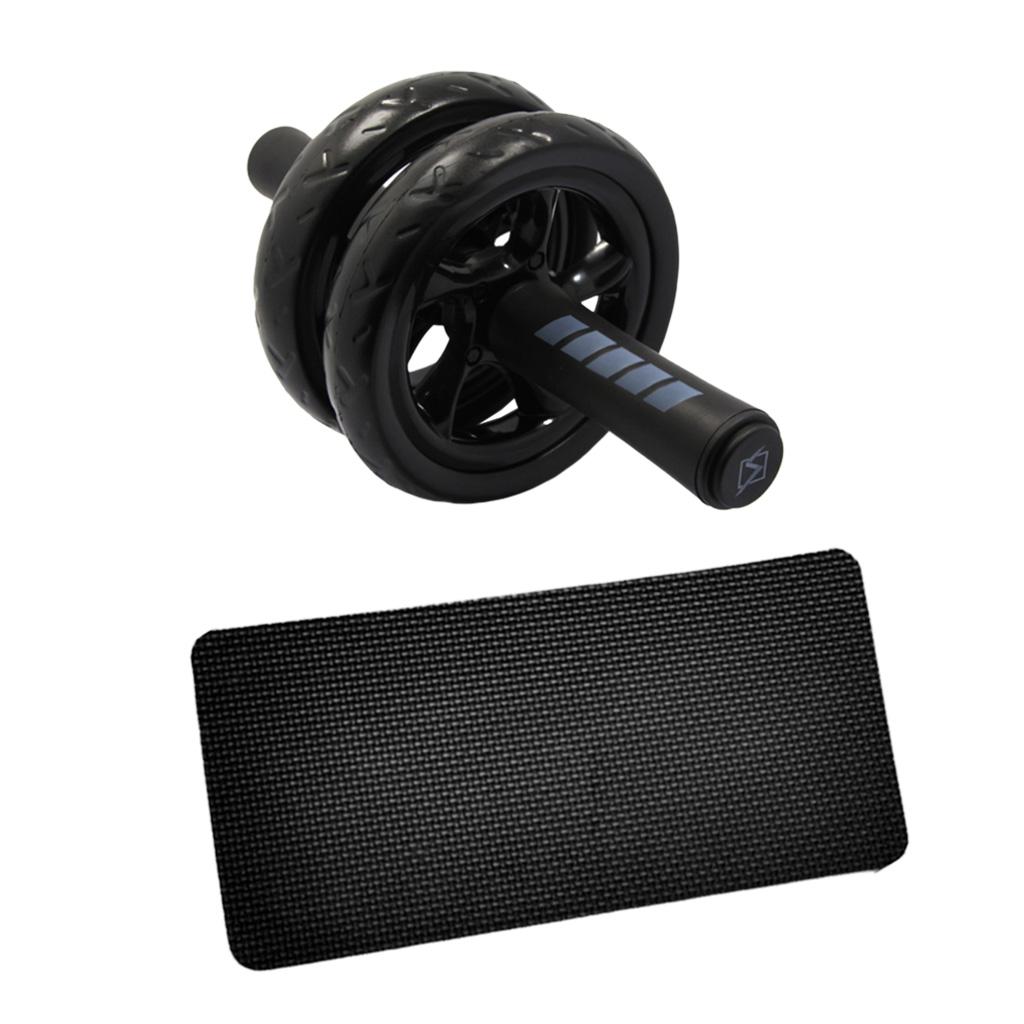 Premium Ab Dual Wheel Roller Abs Trainer with Knee Pad Core Training Equipment