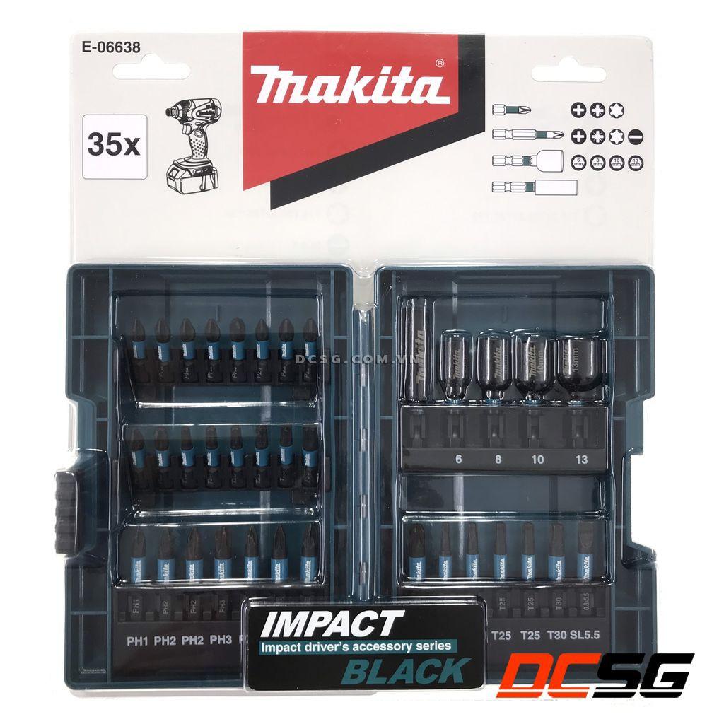 Bộ mũi vít 35 chi tiết IMPACT BLACK Makita E-06638 | DCSG