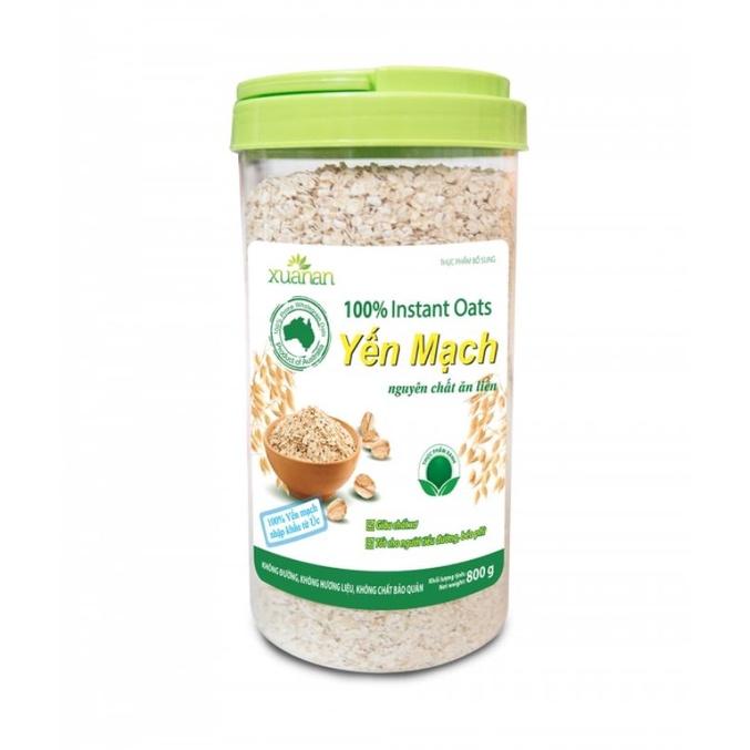 Combo :5 Hộp Yến Mạch nguyên chất 100% Úc 800g Xuân An( Tặng YM 350g)