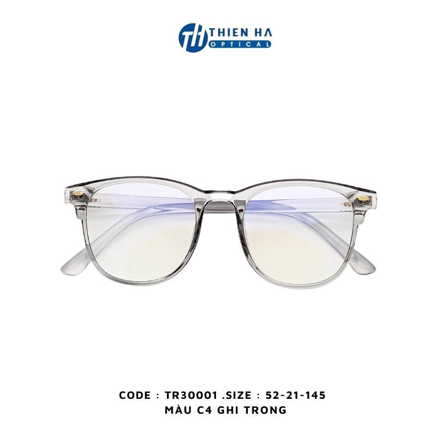 Gọng kính cận clubmaster nam nữ THIÊN HÀ OPTICAL chất liệu nhựa Tr90 dẻo nhẹ dễ đeo dáng trẻ trung nhiều màu TH30001