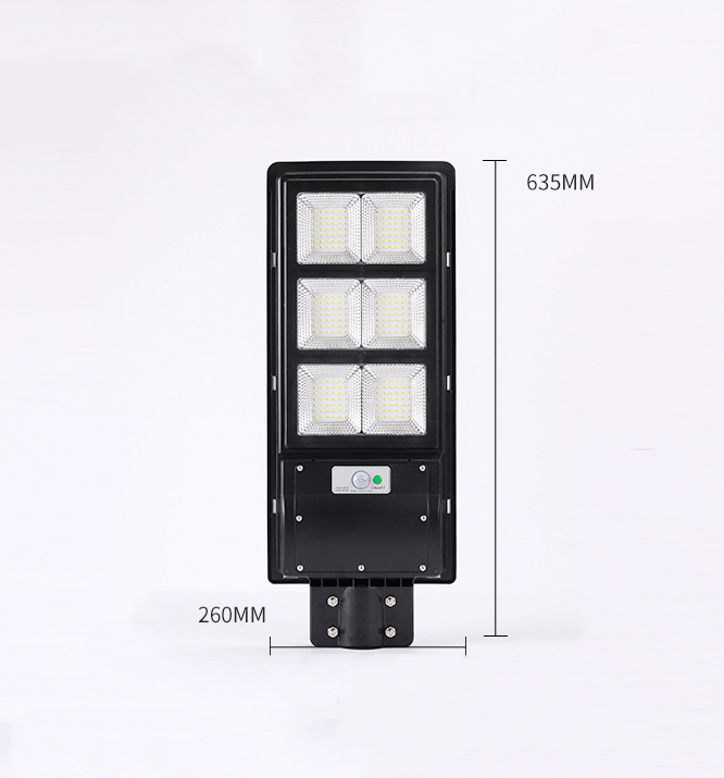 Đèn Led pha năng lượng mặt trời liền thể 200W & 300W, Vỏ nhựa ABS, Tấm pin liền, Ánh sáng trắng