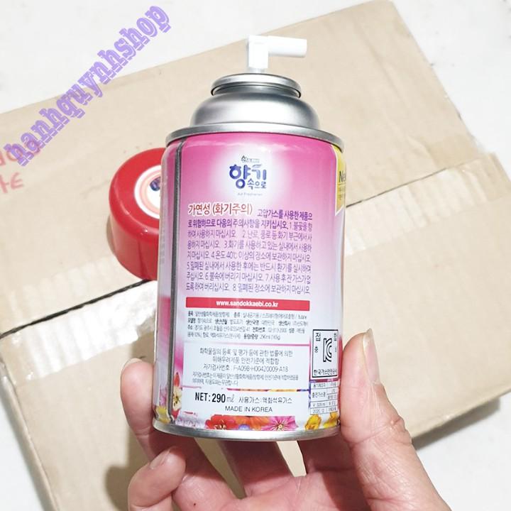 Chai Xịt Khử Mùi Ô Tô Xịt Thơm Hương Cafe Hàn Quốc 290ml Màu Hồng