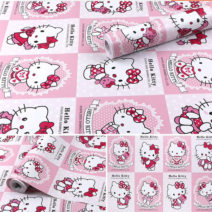 Cuộn 5 Mét Decal Giấy Dán Tường Bộ Sưu Tập Kitty