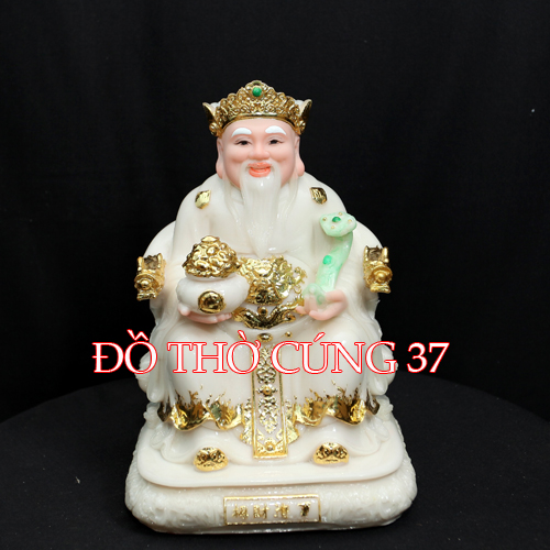 TƯỢNG THẦN TÀI THỔ ĐỊA MÀU TRẮNG