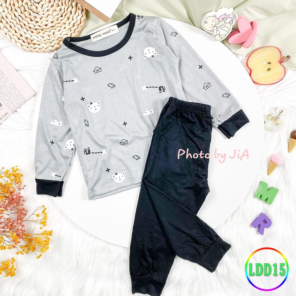 Bộ Dài Tay Cho Bé LDD15 Đồ Bộ Thun Lạnh Cao Cấp Mềm Mịn Thoáng Mát Dễ Chịu, Thoải Mái Cho Bé