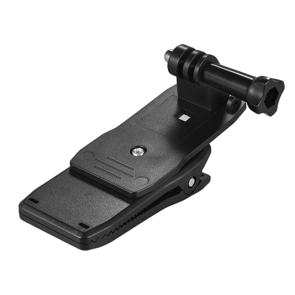 Backpack Strap Cap Clip Mount 360 Degree Rotary Clamp Arm for GoPro Hero 7/6/5/4/3+ for Xiaomi Yi Lite 4K + Action