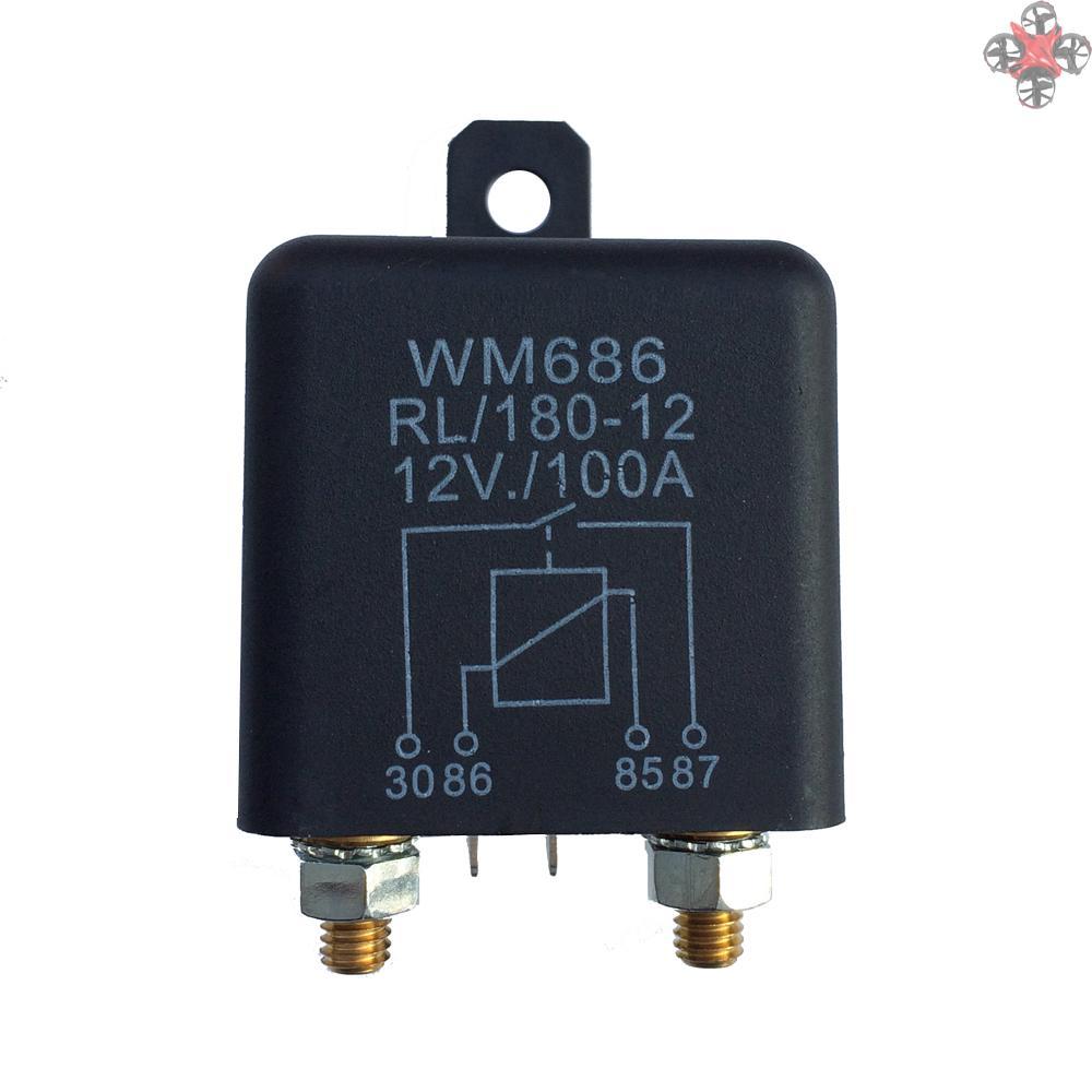 1 Công Tắc Khởi Động Xe Hơi 12vdc 100a Amp 2.4w 4 Chấu