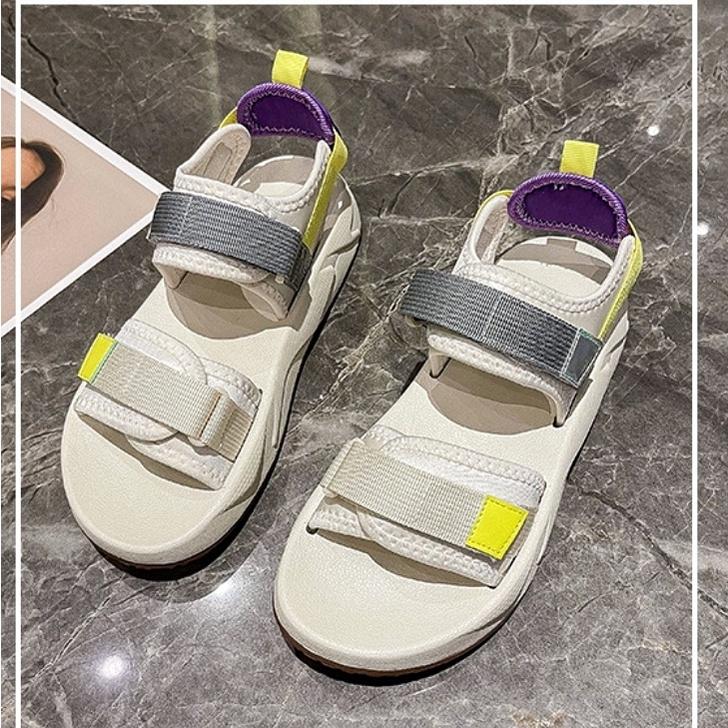 Giày sandal nữ đế bệt JS012 mới về - dép quai ulzzang học sinh sinh viên