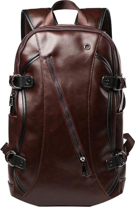 Ba Lô Da Cho Nam Phong Cách Retro Crazy Horse Màu Cà Phê