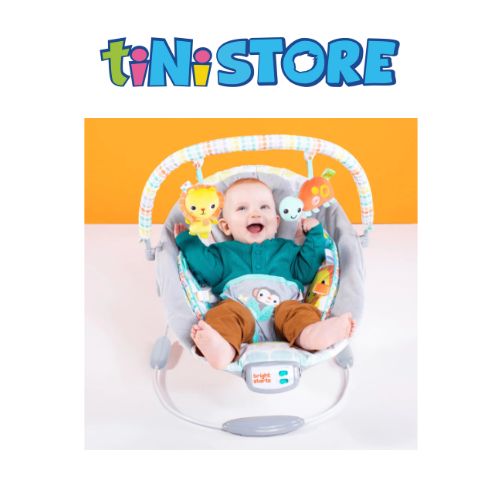 tiNiStore-Đồ chơi ghế rung họa tiết động vật hoang dã Bright Starts 11805