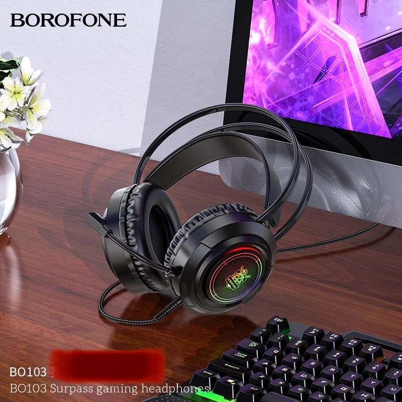 Tai Nghe Gaming Chụp Tai Borofone Bo103 -Tích Hợp Mic Đàm Thoại-Hàng Chính Hãng