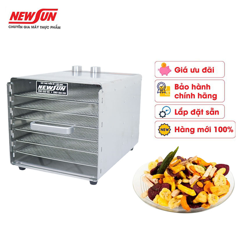 Máy Sấy Hoa Quả Mini 6 Khay