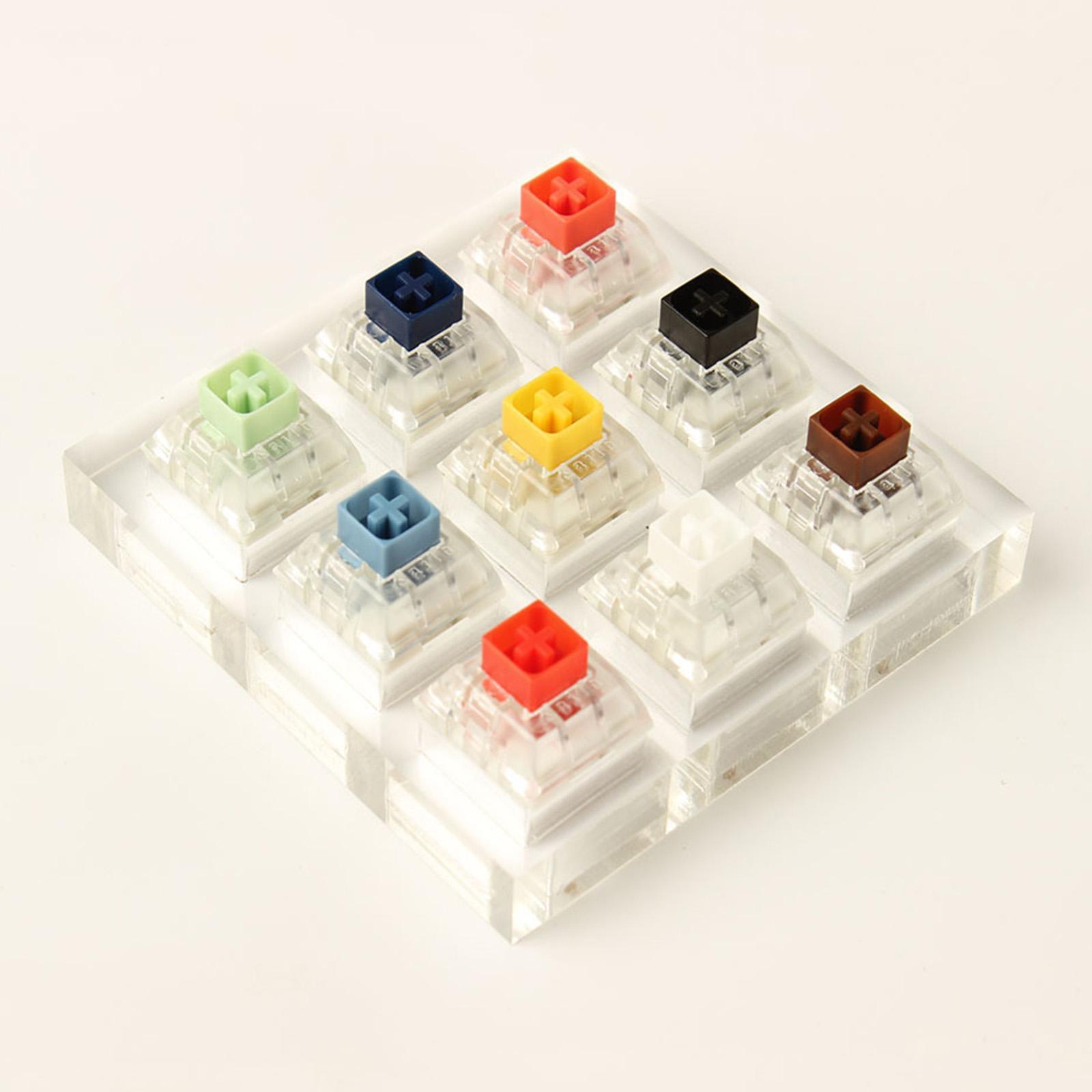 Acrylic 9 Switch Switches Tester With Acrylic Base for Mechanical Keyboard