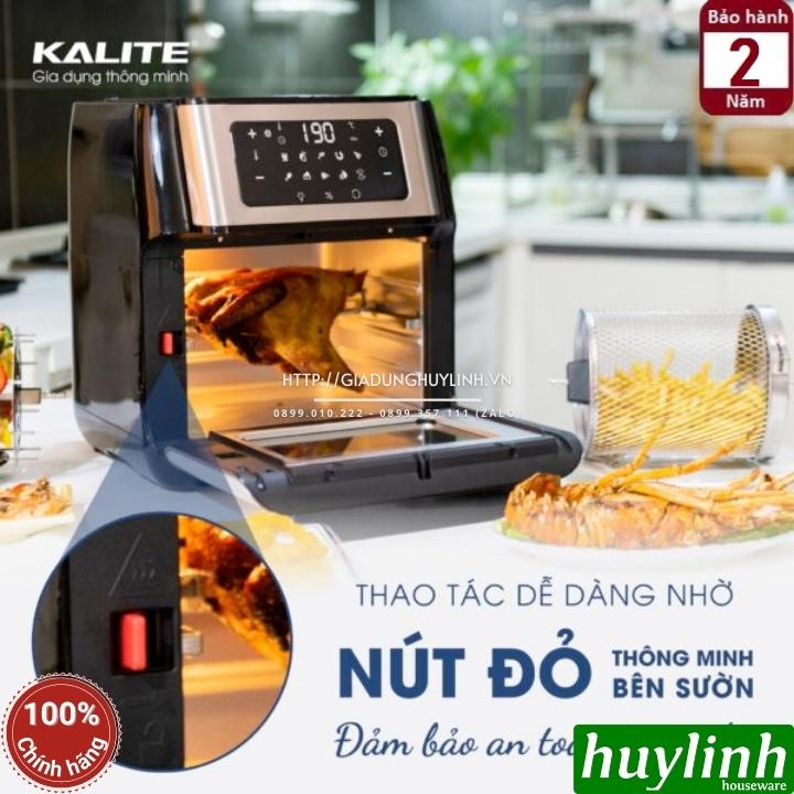 Nồi chiên không dầu điện tử Kalite KL-Q10 - 10 lít - Tặng bao tay + chổi quét - Hàng chính hãng