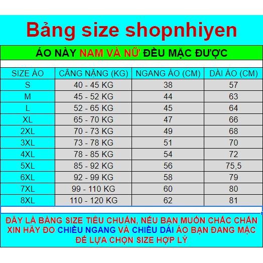 Áo big size  - Size 5XL (85-92KG)