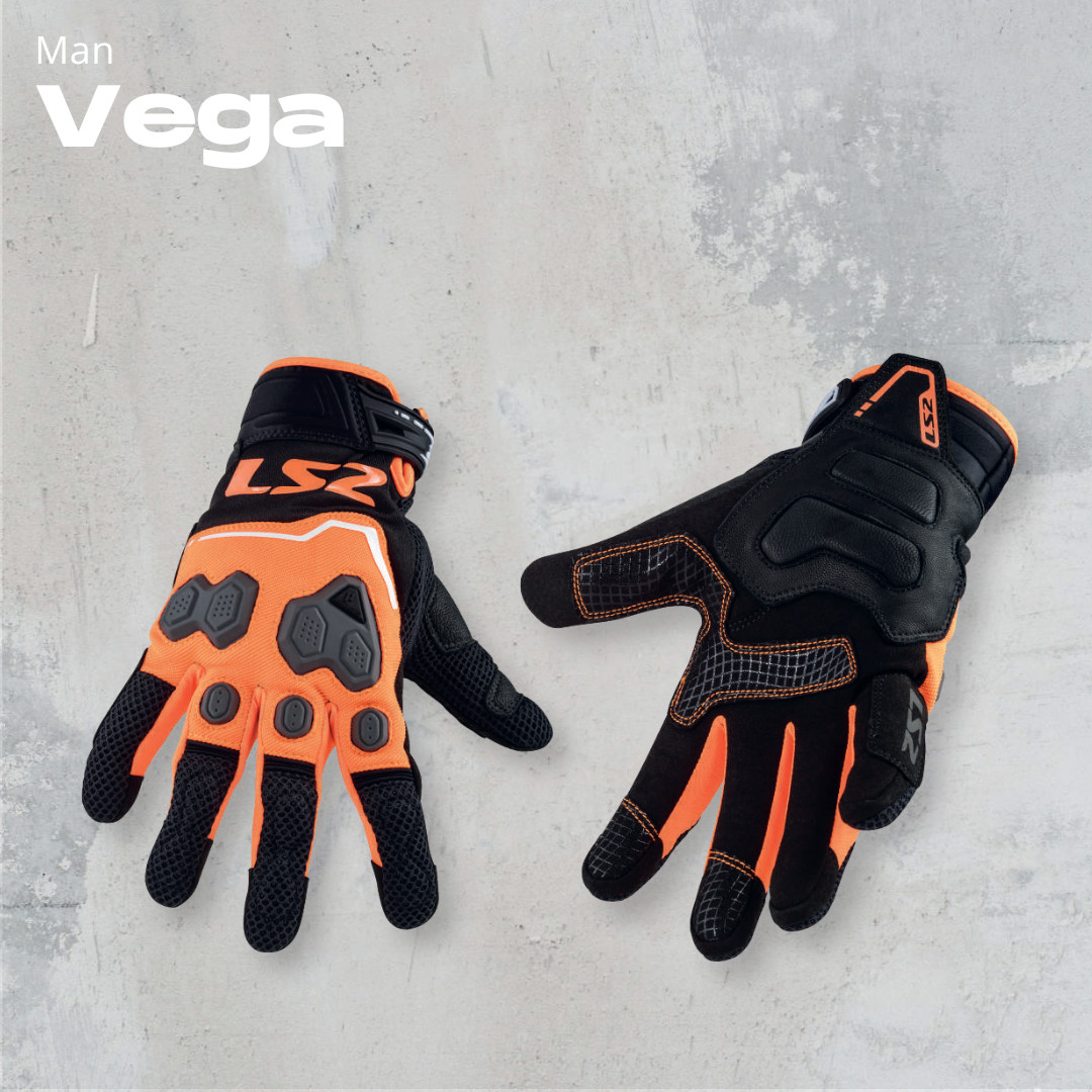 Găng Tay Bảo Hộ Lái Moto, Xe Máy LS2 Vega Man - GARA20