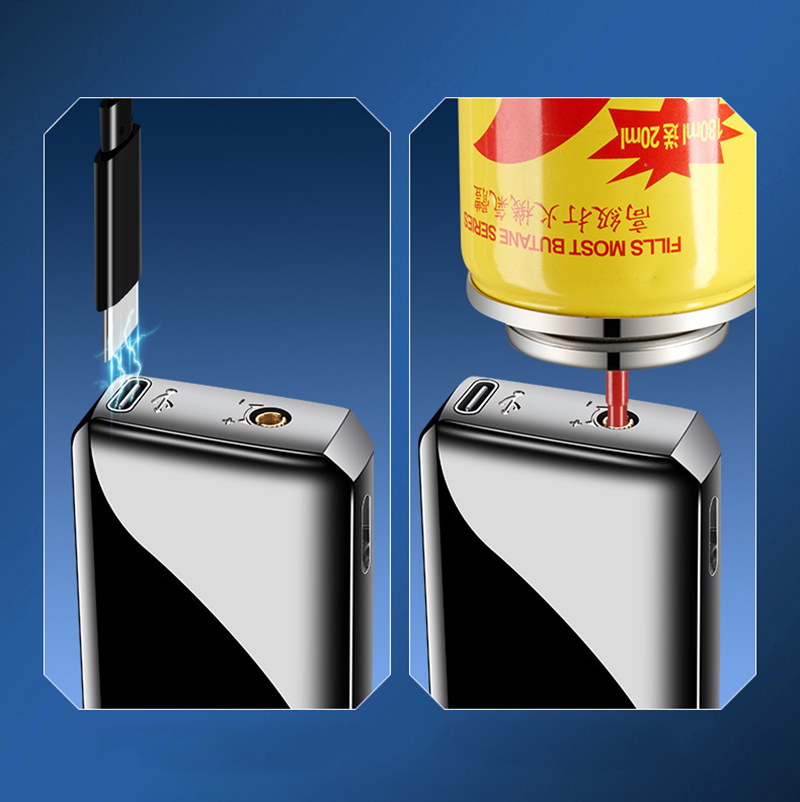 Hột Quẹt Bật Lửa Khò Gas 1 Tia HT23 Cảm Ứng Giọng Nói, Cảm Ứng Điểm Chạm Có Ô Quan Sát Gas - Giao Màu Ngẫu Nhiên