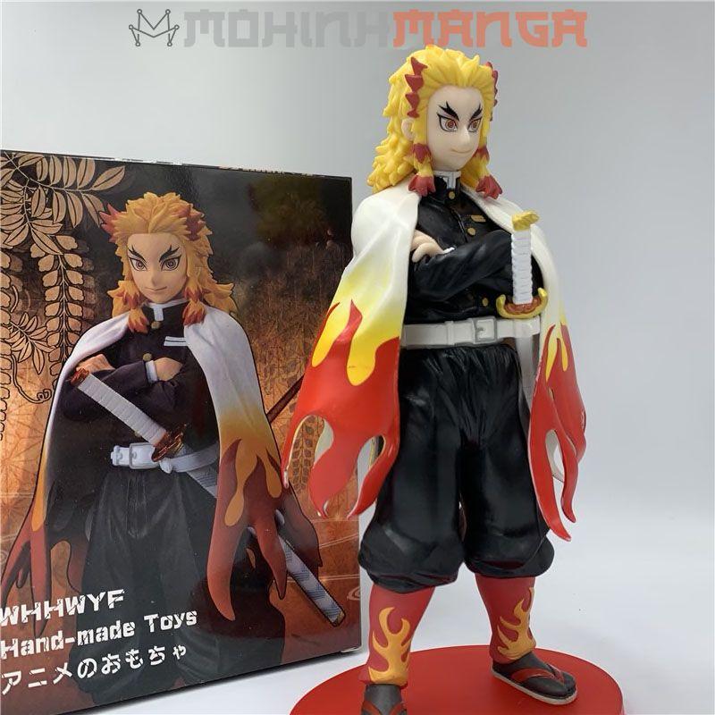 Mô hình nhân vật Viêm Trụ Kyojuro Rengoku 23cm Kimetsu No Yaba Thanh gươm diệt quỷ cứu nhân Tanjiro Nezuko Zenitsu