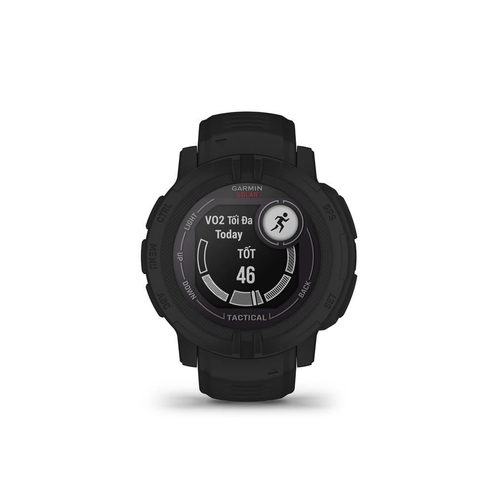 Đồng Hồ Thông Minh Garmin Instinct 2 Solar - Tactical Edition (Black/Coyote Tan) - Hàng Chính Hãng