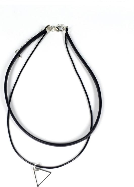 Vòng cổ choker tattoo phối tam giác V73 thời trang