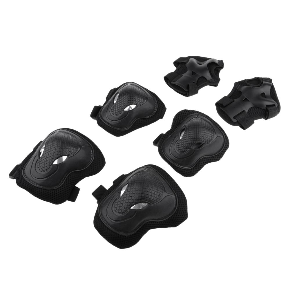 12 Pcs Adult Roller Skating Bicycle Knee Wrist Guard Elbow Pad Adjustable