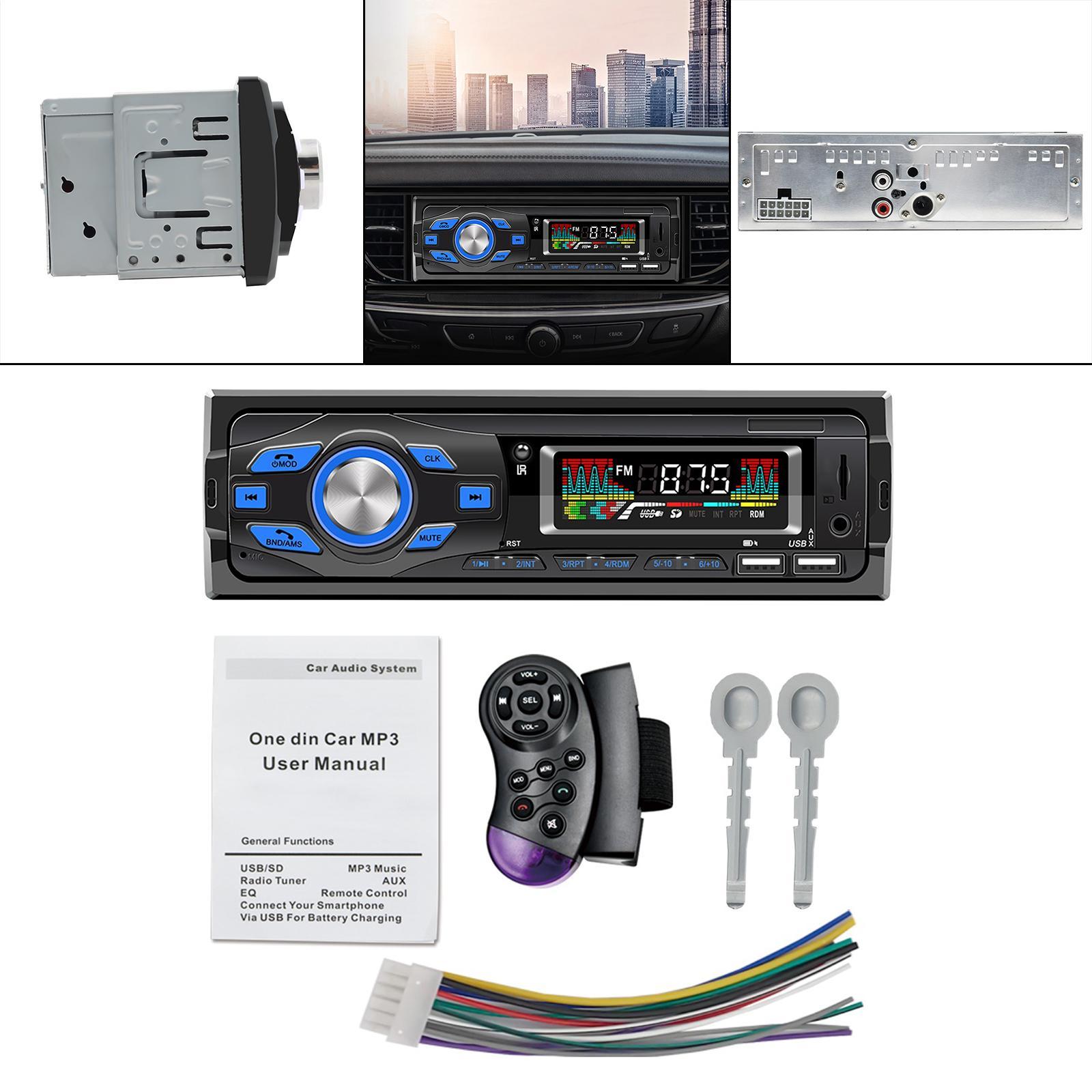 Car Stereo  1 Din   Output Receiver Hands-  for