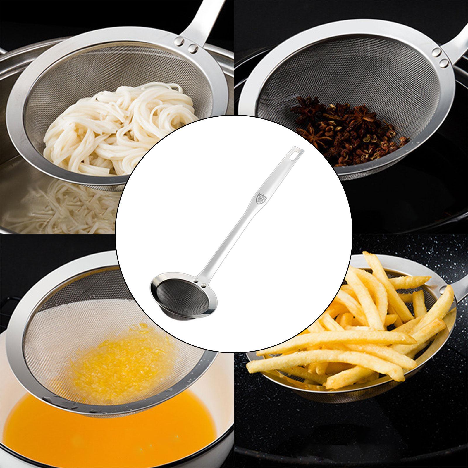 Mesh Strainer Cooking Utensil Food Strainer Colander for Frying Hot Pot Ingredients