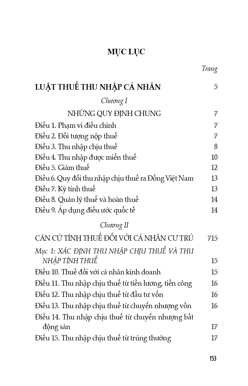 Luật Về Thuế (Hiện Hành)(Luật Thuế Thu Nhập Cá Nhân; Luật Thuế Thu Nhập Doanh Nghiệp; Luật Thuế Giá Trị Gia Tăng; Luật Thuế Tiêu Thụ Đặt Biệt; Luật Thuế Xuất Khẩu, Nhập Khẩu) (Trình bày đẹp, chi tiết, dễ dàng tra cứu)