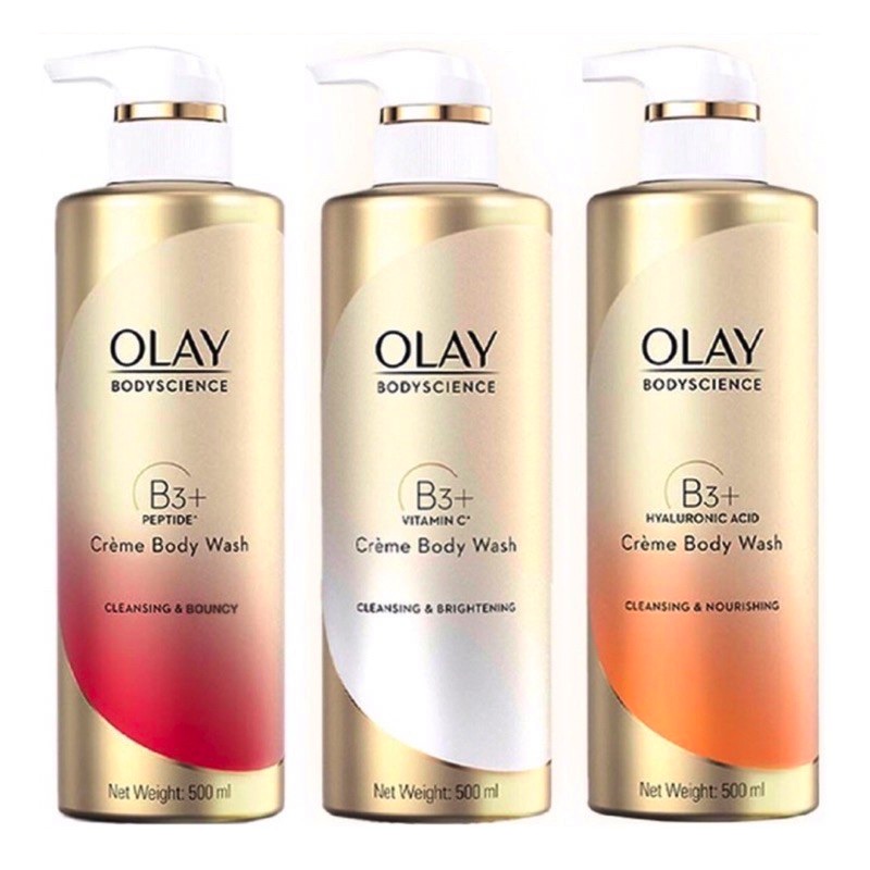 Sữa tắm trắng da OLAY B3+ Thái Lan 500ml-màu hồng