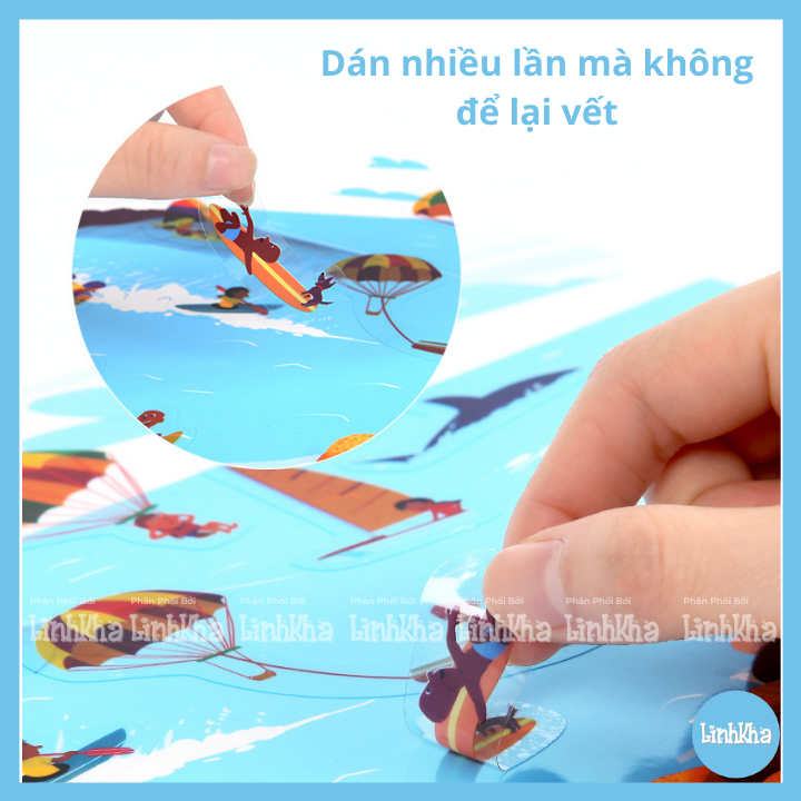 Reusable Sticker - sticker dán đi dán lại nhiều lần Mideer