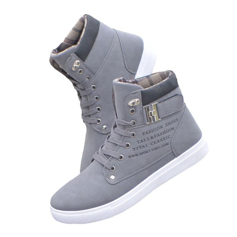 Giày trượt ván rắn nam mùa xuân Thể thao mùa thu Giày nam ấm giày Tenis nam tính nam giày thể thao nam Color: Khaki Shoe Size: 42