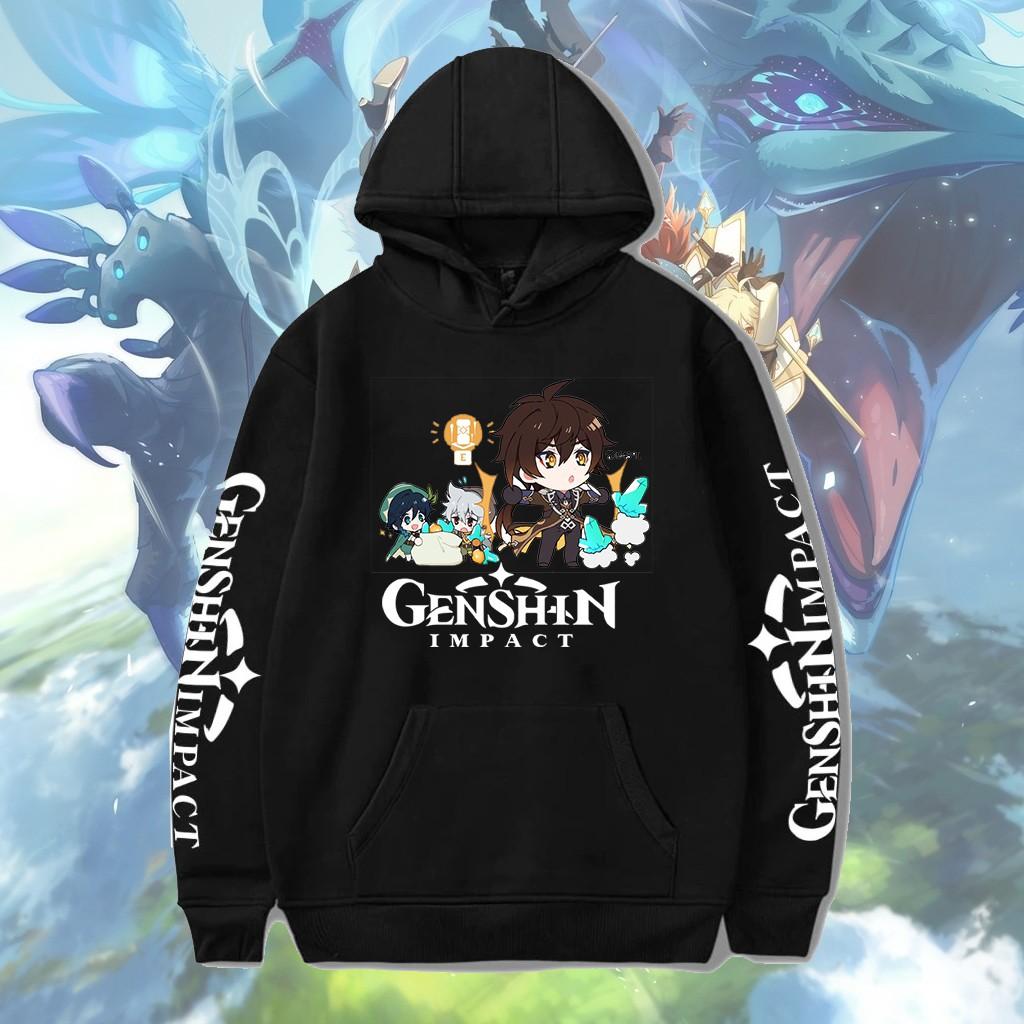 Áo Hoodie Genshin Impact chibi đẹp siêu ngầu HOT nhất