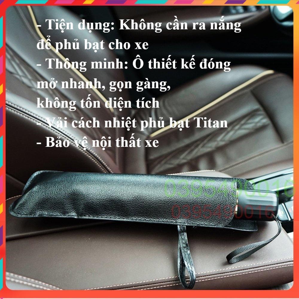 Cây Ô che nắng kính lái trước ô tô, Dù chống nắng taplo, loại dày có bao đựng ngăn chặn tia cực tím