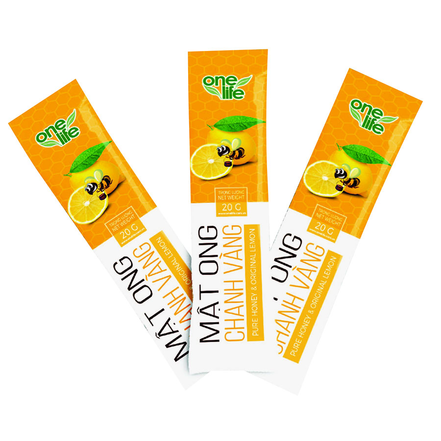 Mật Ong Chanh Vàng Tự Nhiên OneLife (Hộp 25 gói)