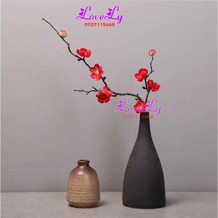 Hoa giả - Cành đào trang trí nghệ thuật dài 60cm