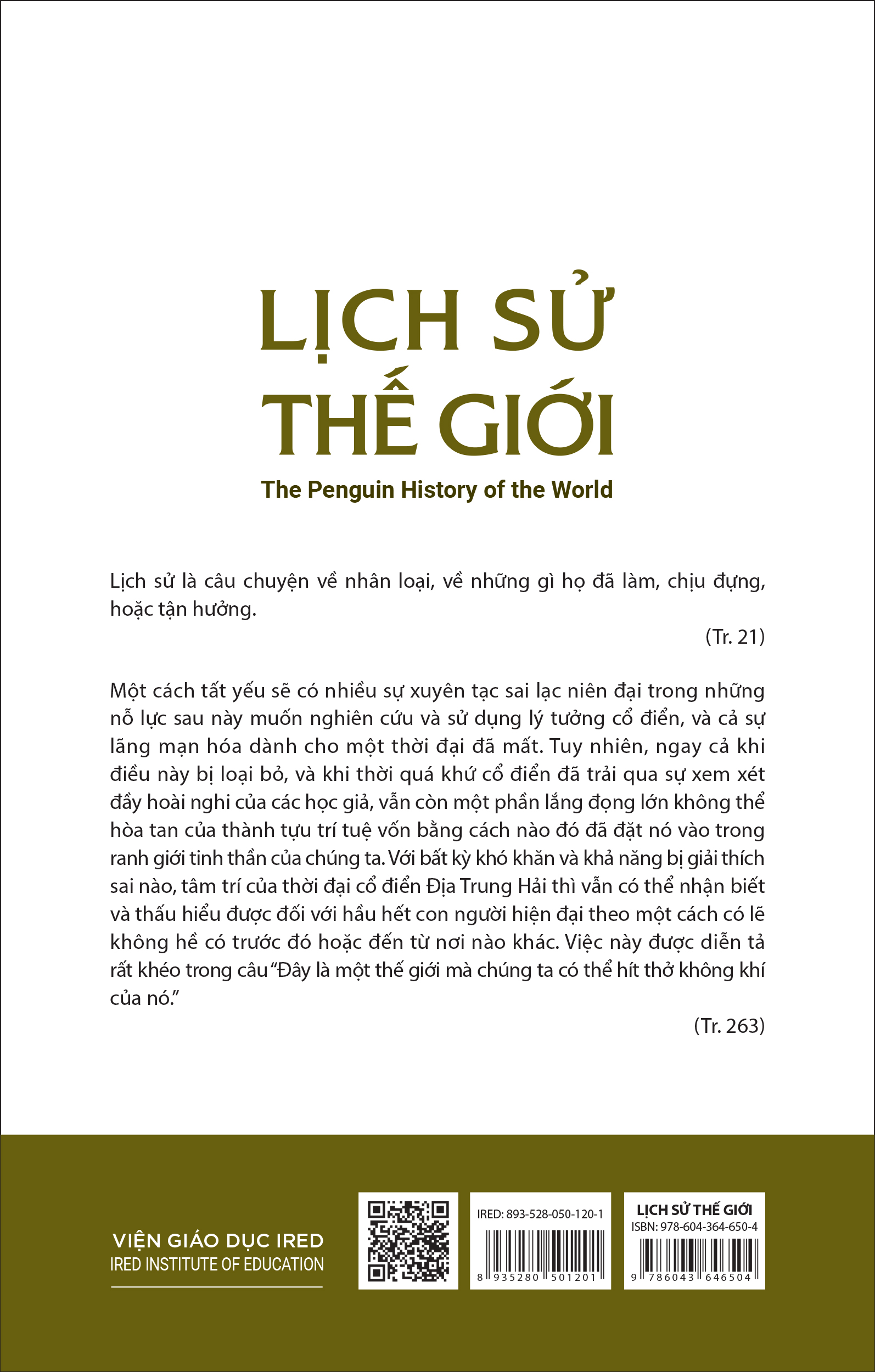 LỊCH SỬ THẾ GIỚI - J. M. Roberts &amp; Odd Arne Westad - Phạm Viêm Phương dịch - (bộ hộp 5 tập, bìa cứng)