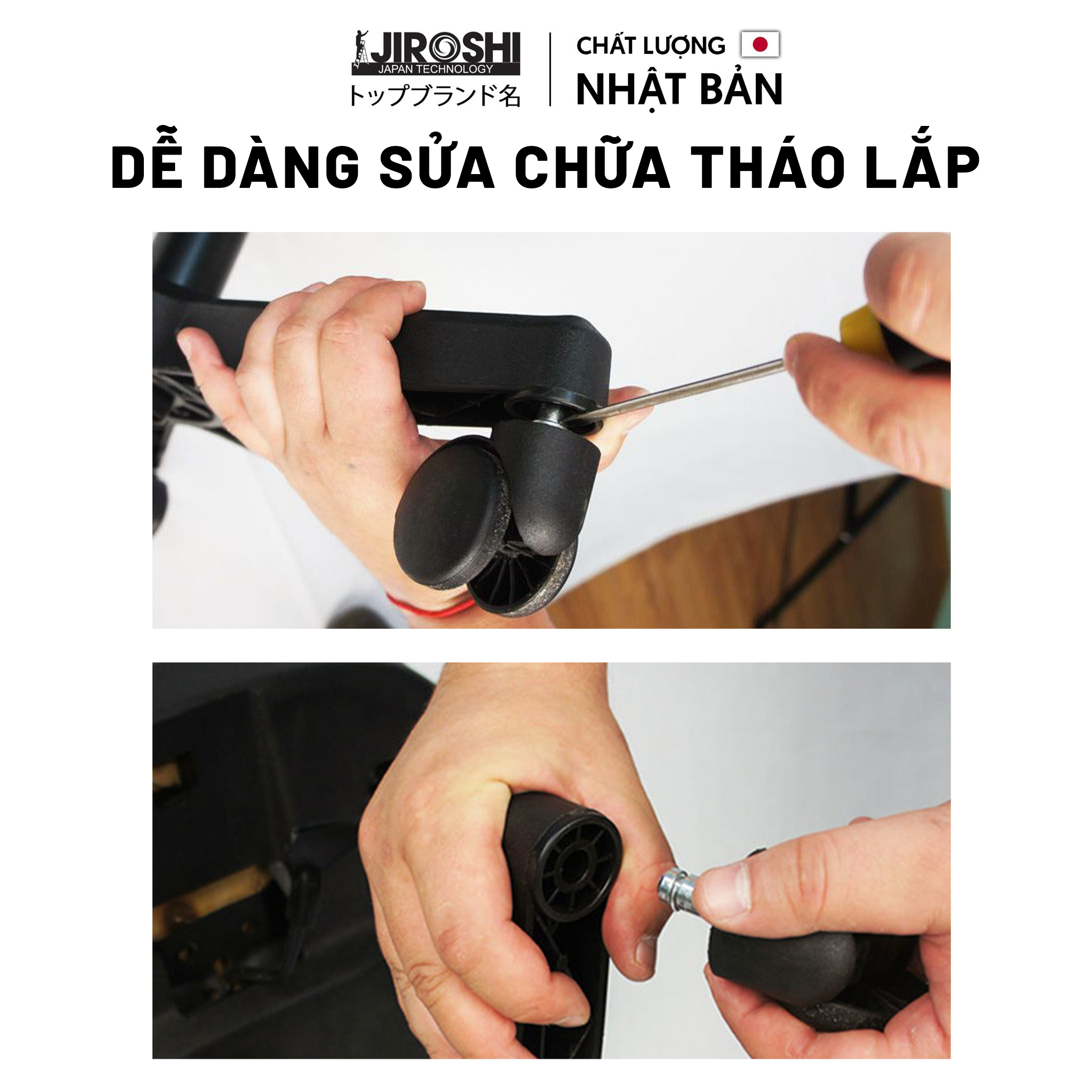 Bánh xe ghế xoay JIROSHI Nhật Bản bánh xe ghế văn phòng cao cấp